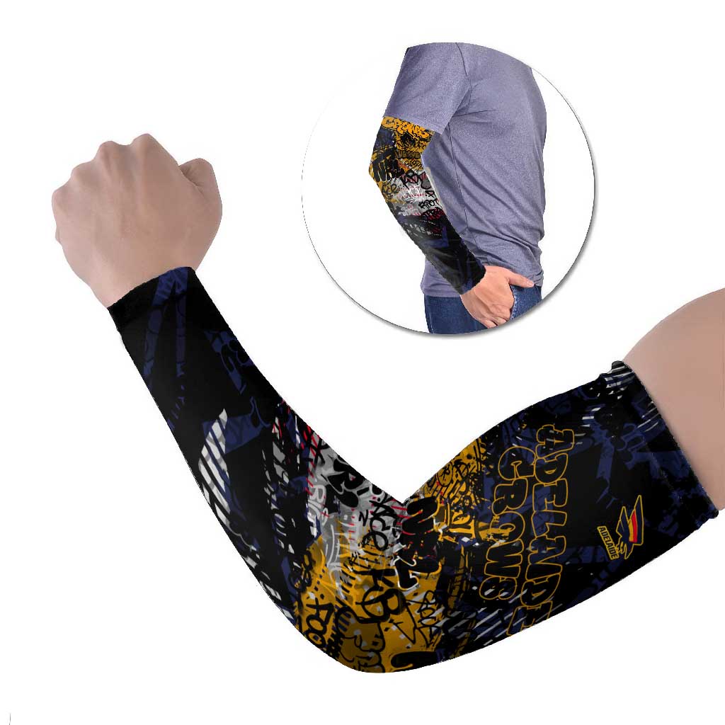 Adelaide Crows Arm Sleeves Urban Graffiti Street Art - Bold Abstract Spray Paint
