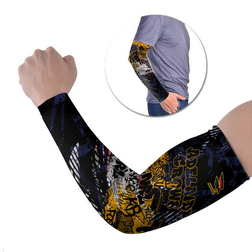 Adelaide Crows Arm Sleeves Urban Graffiti Street Art - Bold Abstract Spray Paint