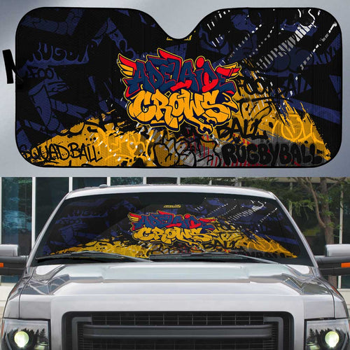 Adelaide Crows Auto Sun Shade Urban Graffiti Street Art - Bold Abstract Spray Paint