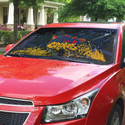 Adelaide Crows Auto Sun Shade Urban Graffiti Street Art - Bold Abstract Spray Paint