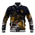 Adelaide Crows Baseball Jacket Urban Graffiti Street Art - Bold Abstract Spray Paint