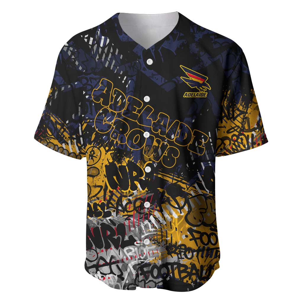 Adelaide Crows Baseball Jersey Urban Graffiti Street Art - Bold Abstract Spray Paint
