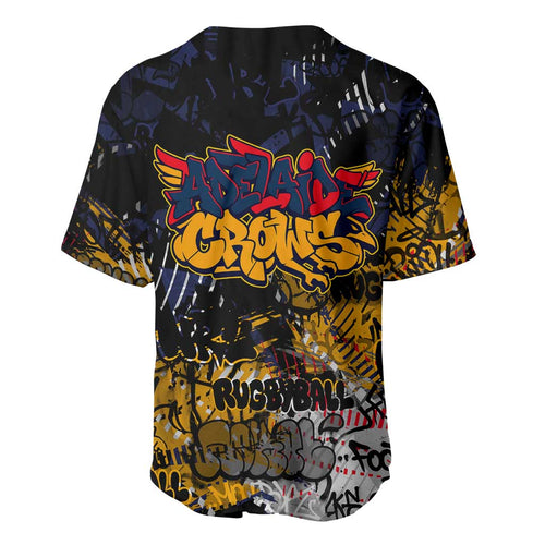 Adelaide Crows Baseball Jersey Urban Graffiti Street Art - Bold Abstract Spray Paint