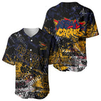 Adelaide Crows Baseball Jersey Urban Graffiti Street Art - Bold Abstract Spray Paint