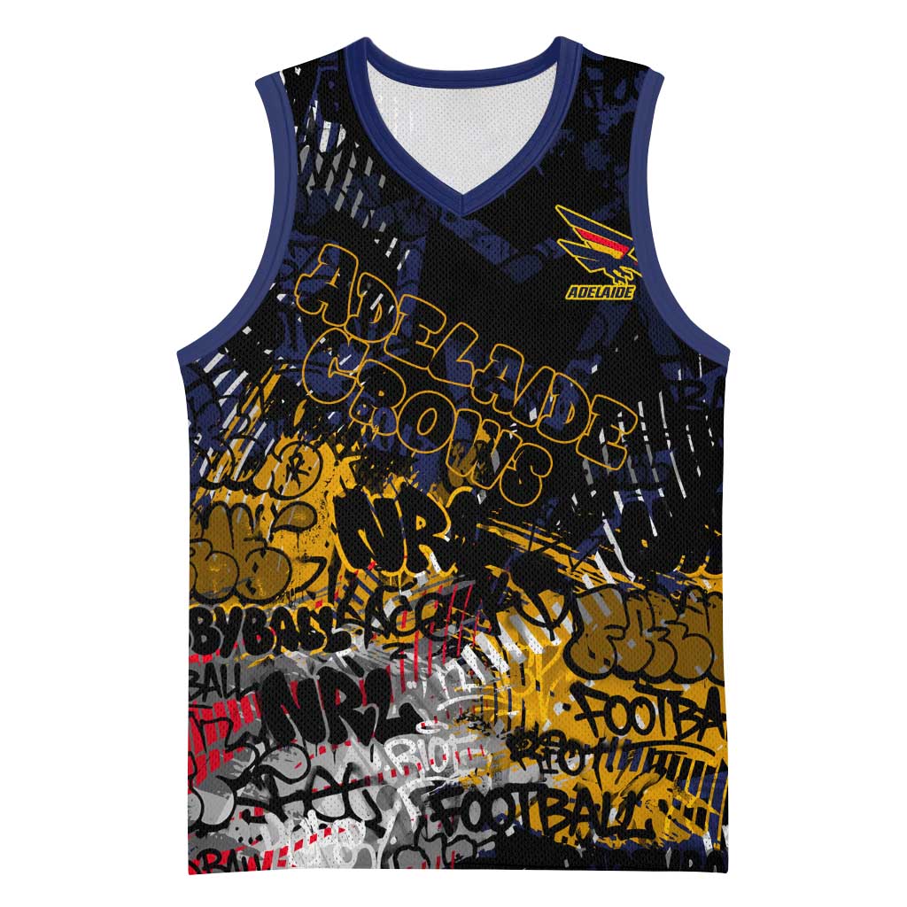 Adelaide Crows Basketball Jersey Urban Graffiti Street Art - Bold Abstract Spray Paint