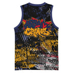 Adelaide Crows Basketball Jersey Urban Graffiti Street Art - Bold Abstract Spray Paint