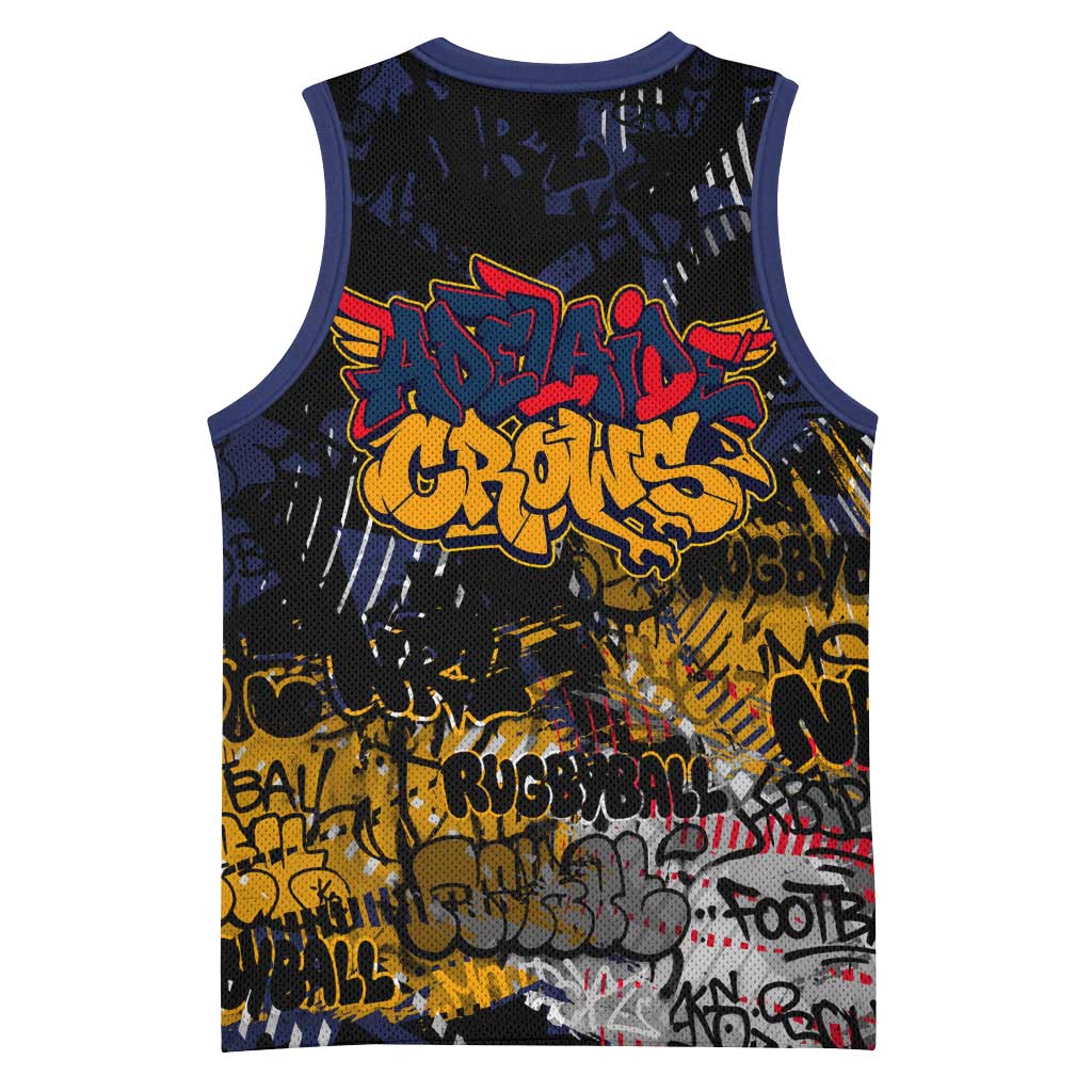 Adelaide Crows Basketball Jersey Urban Graffiti Street Art - Bold Abstract Spray Paint