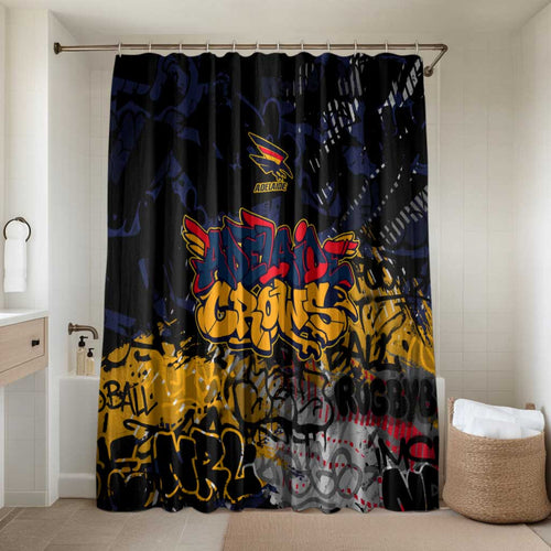 Adelaide Crows Bathroom Set Urban Graffiti Street Art - Bold Abstract Spray Paint