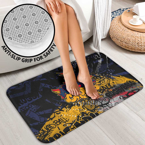 Adelaide Crows Bathroom Set Urban Graffiti Street Art - Bold Abstract Spray Paint