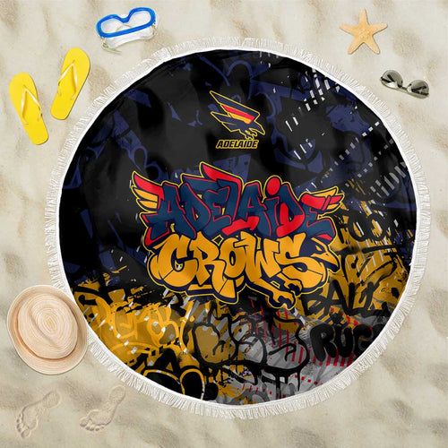 Adelaide Crows Beach Blanket Urban Graffiti Street Art - Bold Abstract Spray Paint
