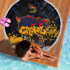 Adelaide Crows Beach Blanket Urban Graffiti Street Art - Bold Abstract Spray Paint