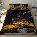 Adelaide Crows Bedding Set Urban Graffiti Street Art - Bold Abstract Spray Paint