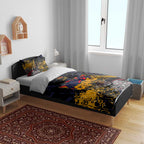 Adelaide Crows Bedding Set Urban Graffiti Street Art - Bold Abstract Spray Paint
