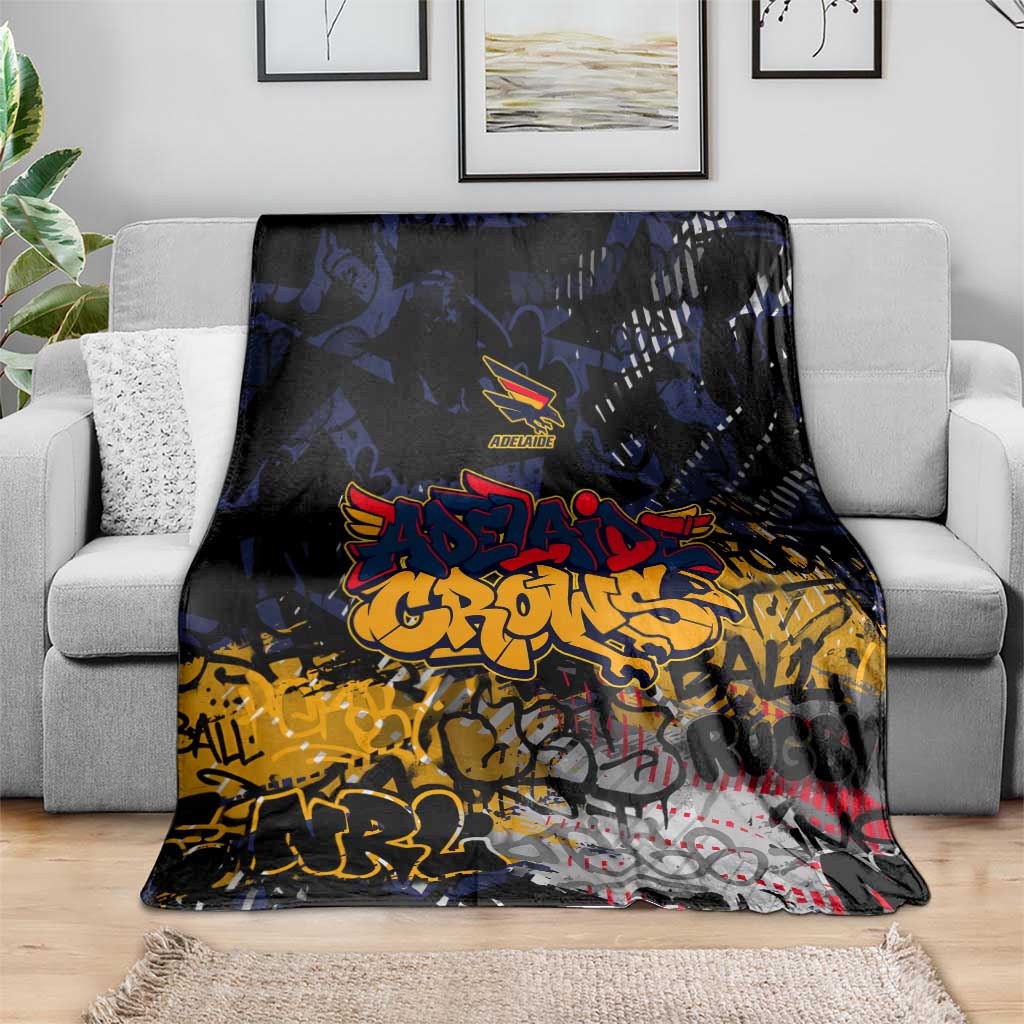 Adelaide Crows Blanket Urban Graffiti Street Art - Bold Abstract Spray Paint