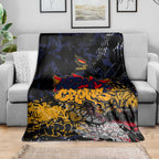 Adelaide Crows Blanket Urban Graffiti Street Art - Bold Abstract Spray Paint