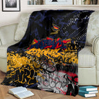 Adelaide Crows Blanket Urban Graffiti Street Art - Bold Abstract Spray Paint
