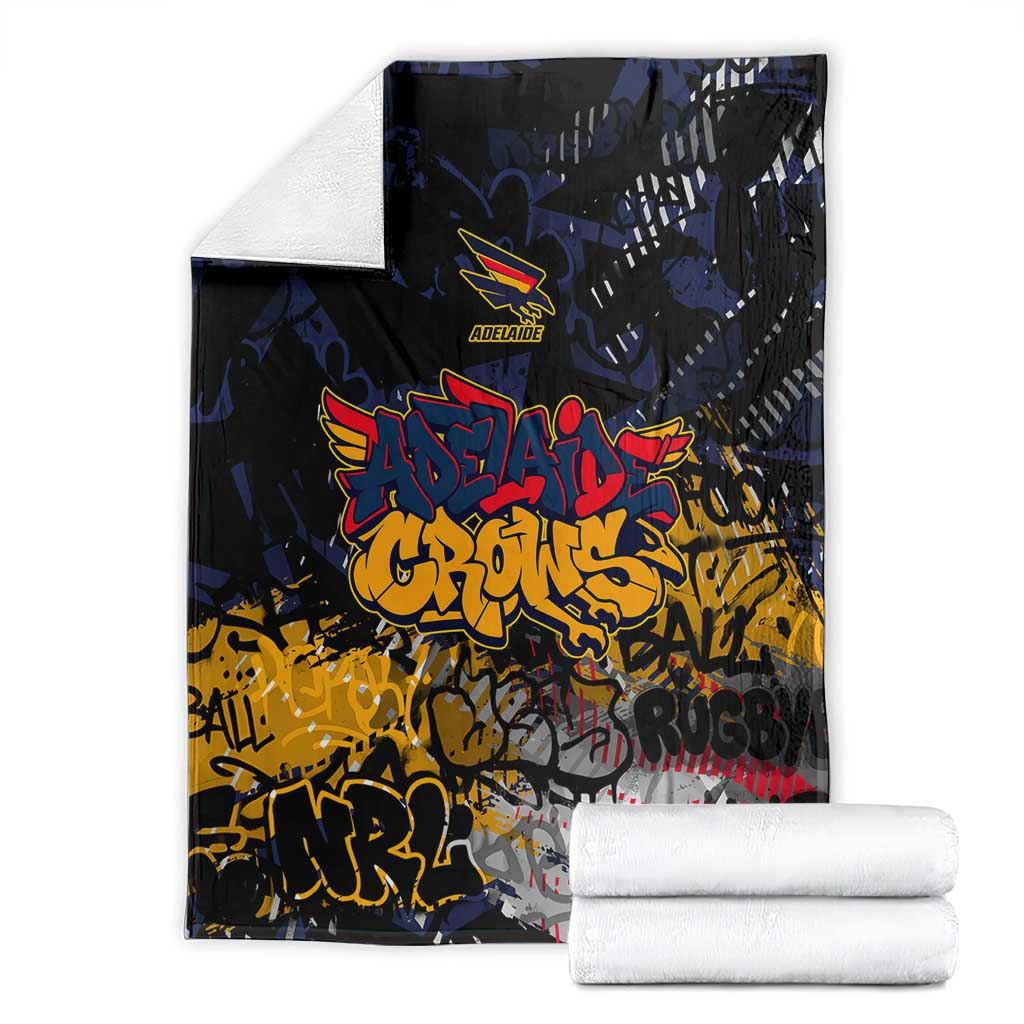 Adelaide Crows Blanket Urban Graffiti Street Art - Bold Abstract Spray Paint