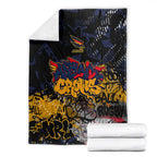 Adelaide Crows Blanket Urban Graffiti Street Art - Bold Abstract Spray Paint