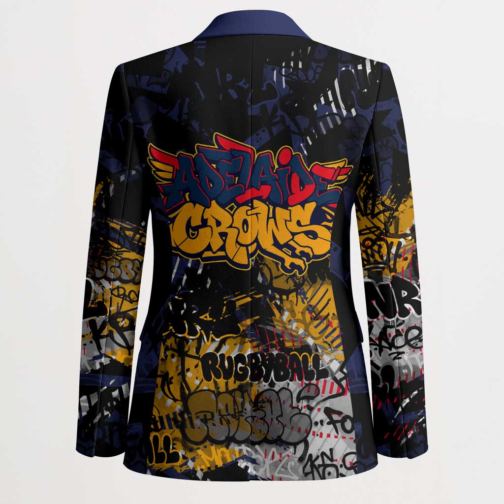 Adelaide Crows Blazer Urban Graffiti Street Art - Bold Abstract Spray Paint