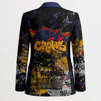 Adelaide Crows Blazer Urban Graffiti Street Art - Bold Abstract Spray Paint
