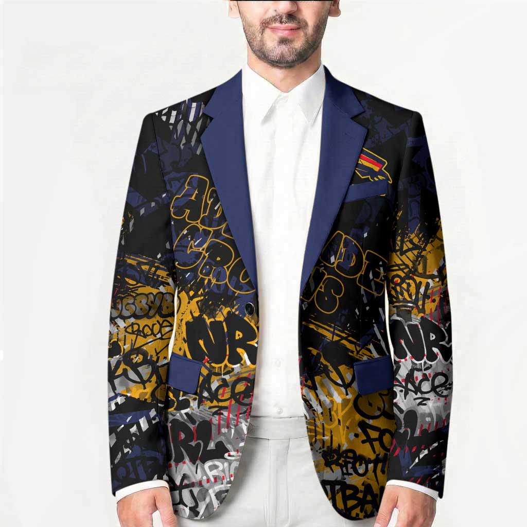 Adelaide Crows Blazer Urban Graffiti Street Art - Bold Abstract Spray Paint
