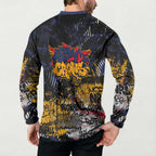 Adelaide Crows Button Sweatshirt Urban Graffiti Street Art - Bold Abstract Spray Paint