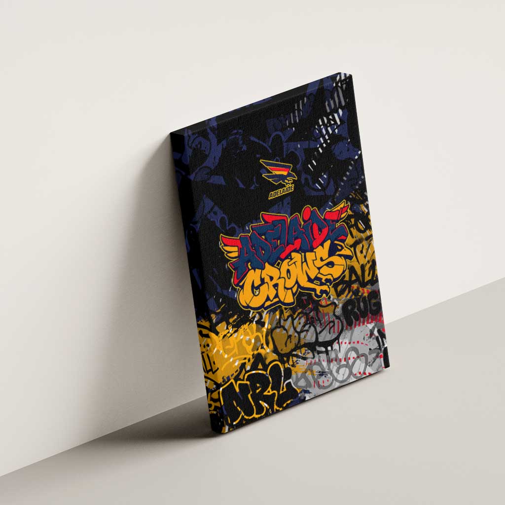 Adelaide Crows Canvas Wall Art Urban Graffiti Street Art - Bold Abstract Spray Paint