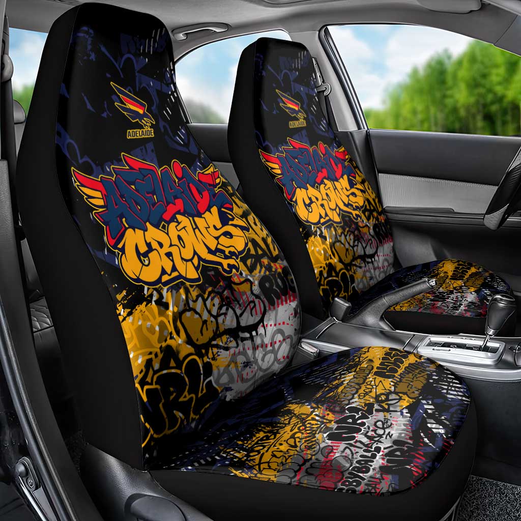 Adelaide Crows Car Seat Cover Urban Graffiti Street Art - Bold Abstract Spray Paint