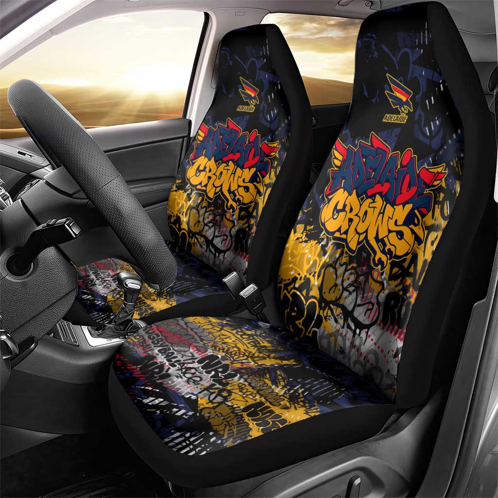 Adelaide Crows Car Seat Cover Urban Graffiti Street Art - Bold Abstract Spray Paint