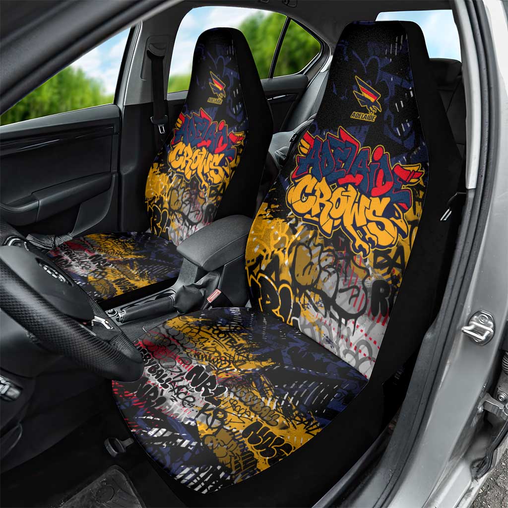 Adelaide Crows Car Seat Cover Urban Graffiti Street Art - Bold Abstract Spray Paint