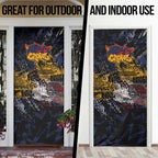 Adelaide Crows Door Cover Urban Graffiti Street Art - Bold Abstract Spray Paint