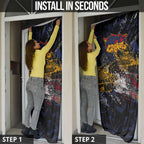 Adelaide Crows Door Cover Urban Graffiti Street Art - Bold Abstract Spray Paint