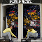Adelaide Crows Door Cover Urban Graffiti Street Art - Bold Abstract Spray Paint