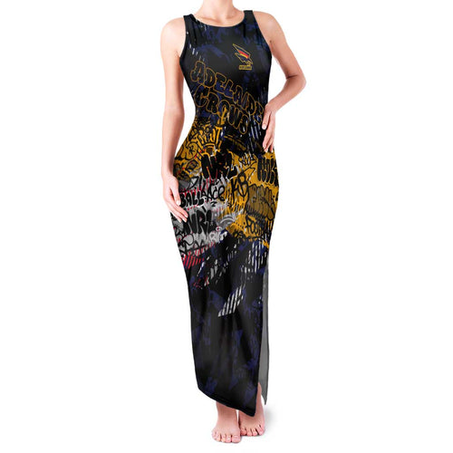 Adelaide Crows Family Matching Tank Maxi Dress and Hawaiian Shirt Urban Graffiti Street Art - Bold Abstract Spray Paint