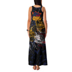 Adelaide Crows Family Matching Tank Maxi Dress and Hawaiian Shirt Urban Graffiti Street Art - Bold Abstract Spray Paint