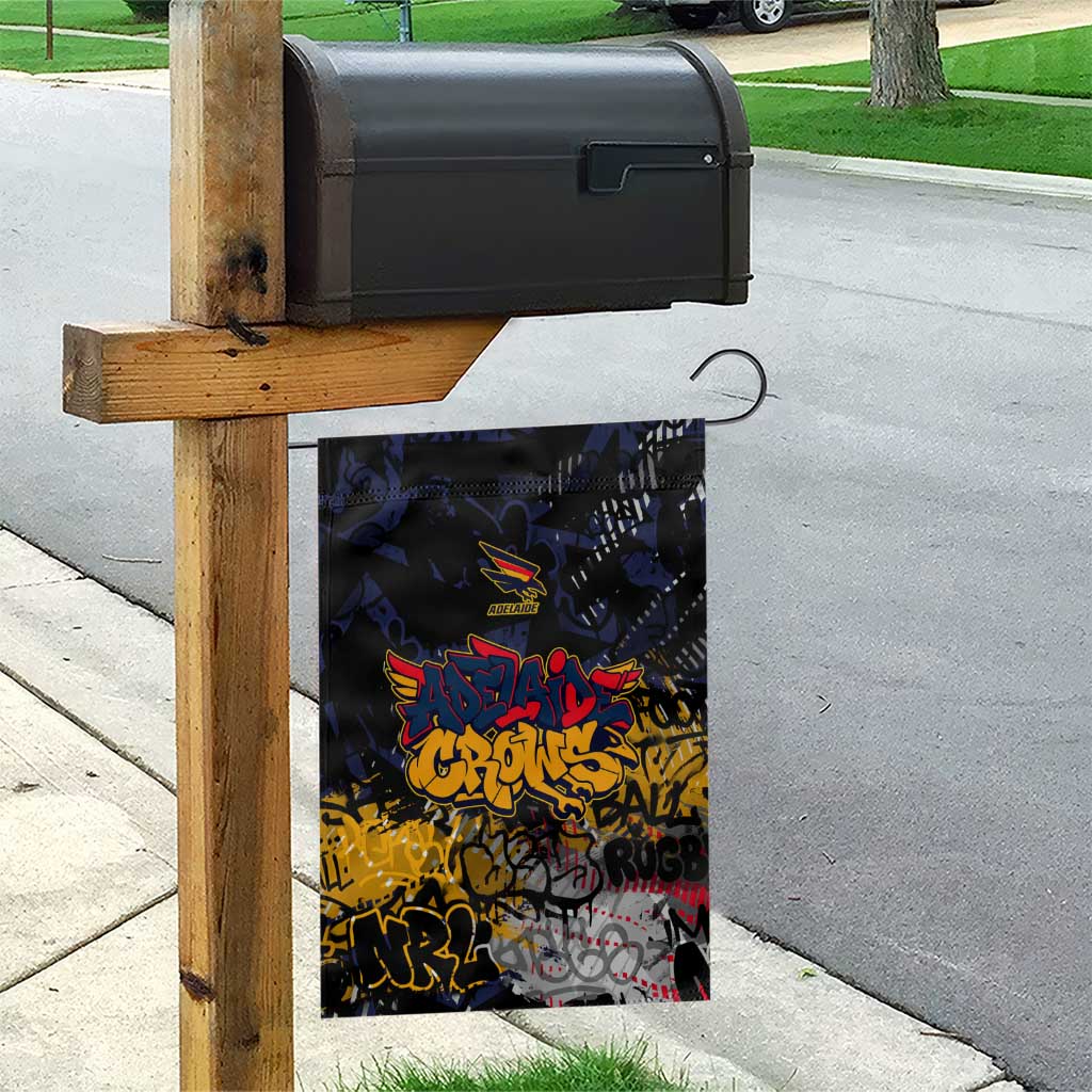 Adelaide Crows Garden Flag Urban Graffiti Street Art - Bold Abstract Spray Paint