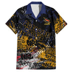 Adelaide Crows Hawaiian Shirt Urban Graffiti Street Art - Bold Abstract Spray Paint