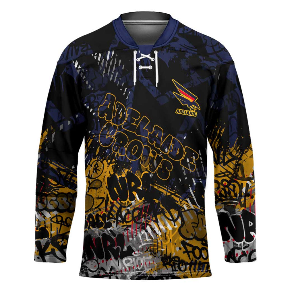 Adelaide Crows Hockey Jersey Urban Graffiti Street Art - Bold Abstract Spray Paint