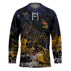 Adelaide Crows Hockey Jersey Urban Graffiti Street Art - Bold Abstract Spray Paint