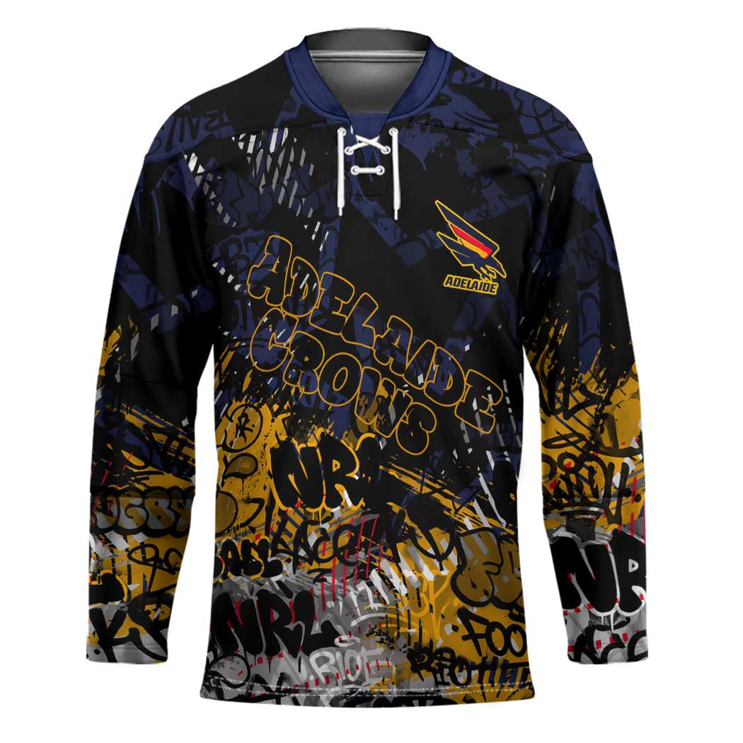 Adelaide Crows Hockey Jersey Urban Graffiti Street Art - Bold Abstract Spray Paint