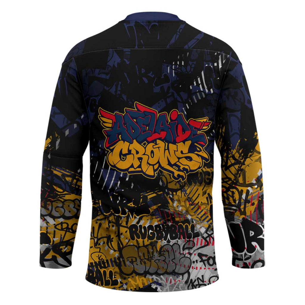 Adelaide Crows Hockey Jersey Urban Graffiti Street Art - Bold Abstract Spray Paint