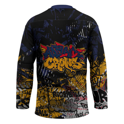 Adelaide Crows Hockey Jersey Urban Graffiti Street Art - Bold Abstract Spray Paint
