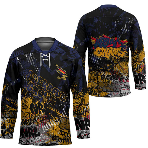 Adelaide Crows Hockey Jersey Urban Graffiti Street Art - Bold Abstract Spray Paint
