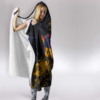 Adelaide Crows Hooded Blanket Urban Graffiti Street Art - Bold Abstract Spray Paint
