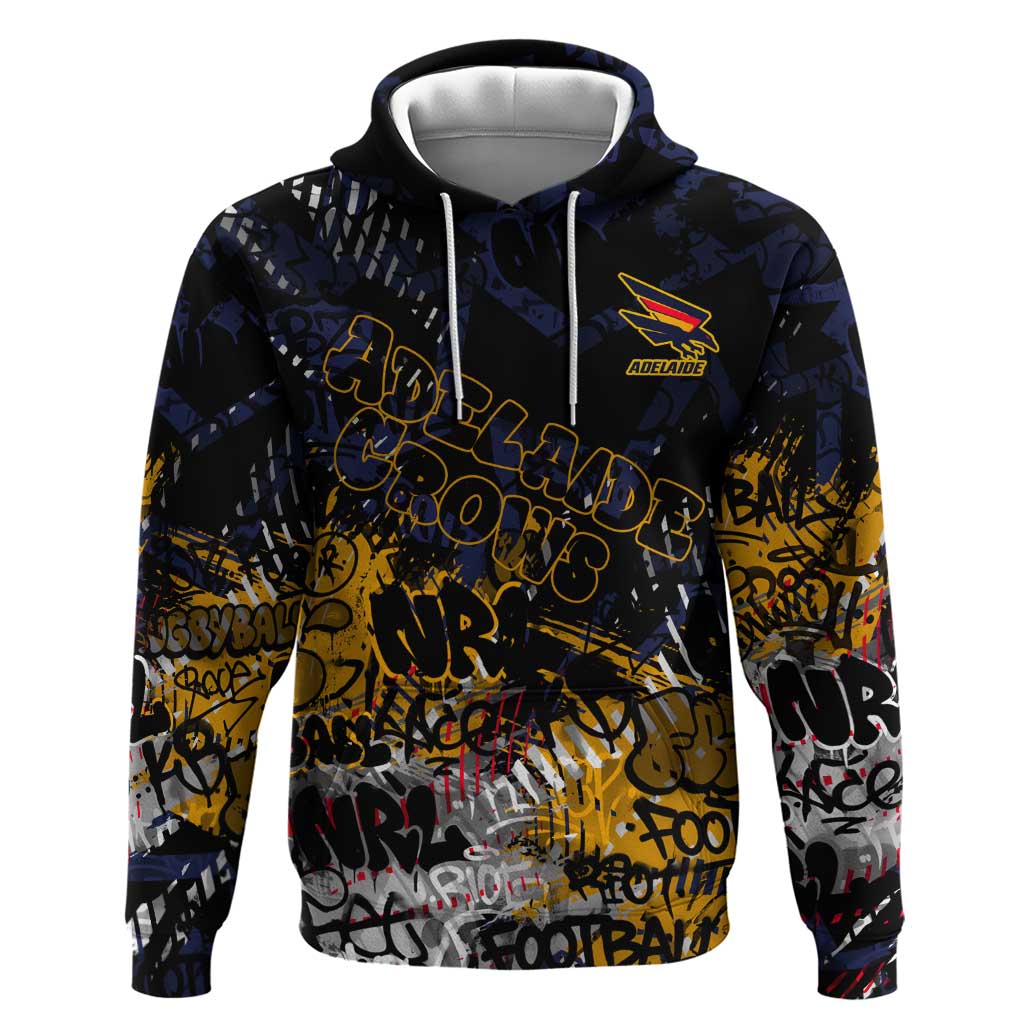 Adelaide Crows Hoodie Urban Graffiti Street Art - Bold Abstract Spray Paint