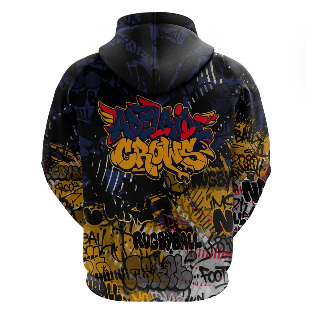 Adelaide Crows Hoodie Urban Graffiti Street Art - Bold Abstract Spray Paint