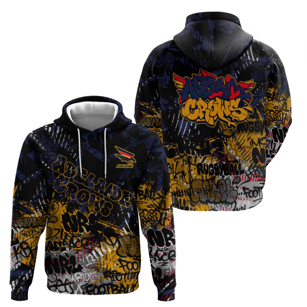 Adelaide Crows Hoodie Urban Graffiti Street Art - Bold Abstract Spray Paint