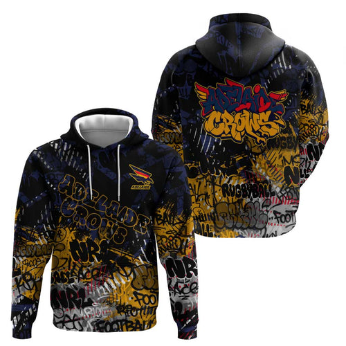 Adelaide Crows Hoodie Urban Graffiti Street Art - Bold Abstract Spray Paint