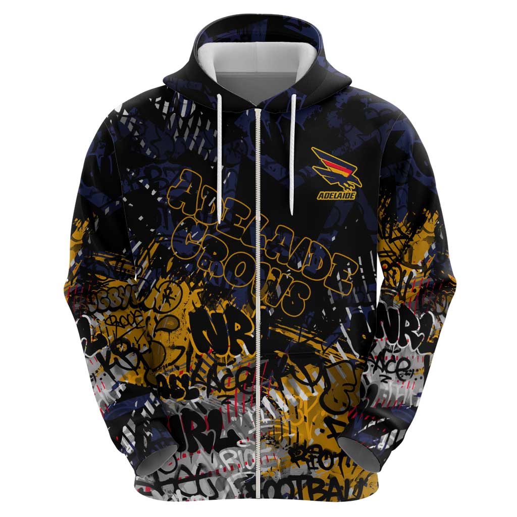 Adelaide Crows Hoodie Urban Graffiti Street Art - Bold Abstract Spray Paint