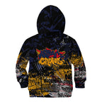 Adelaide Crows Kid Hoodie Urban Graffiti Street Art - Bold Abstract Spray Paint